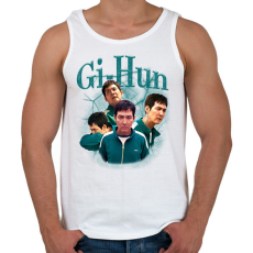 PRINTFASHION Gi-Hun - Squid Game 2 - Férfi atléta - Fehér