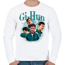 PRINTFASHION Gi-Hun - Squid Game 2 - Férfi pulóver - Fehér férfi pulóver, kardigán
