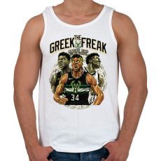 PRINTFASHION Giannis Antetokounmpo - Férfi atléta - Fehér