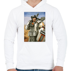 PRINTFASHION Gibraltar - Apex Legends - Férfi kapucnis pulóver - Fehér