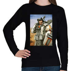 PRINTFASHION Gibraltar - Apex Legends - Női pulóver - Fekete