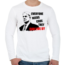 PRINTFASHION GIBS - Férfi hosszú ujjú póló - Fehér férfi póló