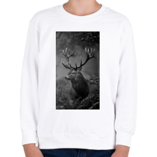 PRINTFASHION Gímszarvas - Gyerek pulóver - Fehér gyerek pulóver, kardigán