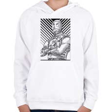 PRINTFASHION Gingerbread - Gyerek kapucnis pulóver - Fehér