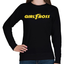 PRINTFASHION Girl Boss - Női pulóver - Fekete női pulóver, kardigán