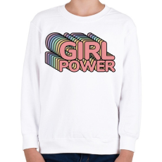 PRINTFASHION Girl Power - Gyerek pulóver - Fehér