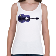 PRINTFASHION Gitár az éjszakában - Női atléta - Fehér női trikó