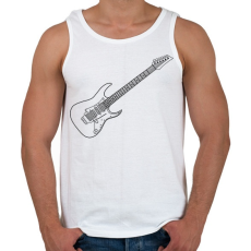 PRINTFASHION Gitár - Férfi atléta - Fehér