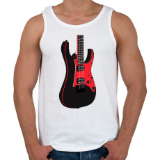 PRINTFASHION Gitár  - Férfi atléta - Fehér