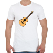 PRINTFASHION Gitár - Férfi póló - Fehér férfi póló