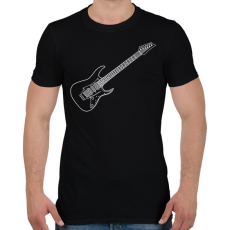 PRINTFASHION Gitár - Férfi póló - Fekete