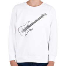 PRINTFASHION Gitár - Gyerek pulóver - Fehér gyerek pulóver, kardigán