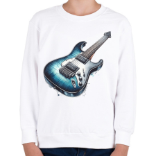 PRINTFASHION gitár - Gyerek pulóver - Fehér gyerek pulóver, kardigán