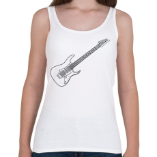 PRINTFASHION Gitár - Női atléta - Fehér