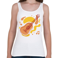 PRINTFASHION Gitár - Női atléta - Fehér