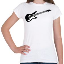 PRINTFASHION Gitár - Női póló - Fehér női póló