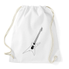 PRINTFASHION Gitár  - Sportzsák, Tornazsák - Fehér