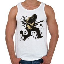 PRINTFASHION Gitáros - Férfi atléta - Fehér atléta, trikó