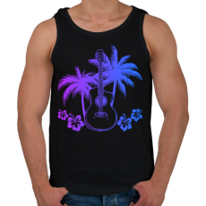 PRINTFASHION Gitáros  - Férfi atléta - Fekete