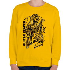 PRINTFASHION Gitáros halál  - Gyerek pulóver - Sárga