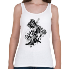 PRINTFASHION Gitáros rocker - Női atléta - Fehér