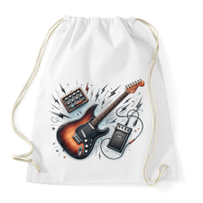 PRINTFASHION gitáros - Sportzsák, Tornazsák - Fehér tornazsák