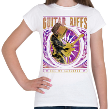 PRINTFASHION Gitáros szlogen - Női póló - Fehér női póló