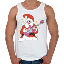 PRINTFASHION Gitáros télapó - Férfi atléta - Fehér atléta, trikó