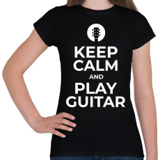 PRINTFASHION GITÁROZZ - Női póló - Fekete
