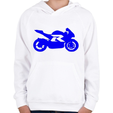 PRINTFASHION Gixer - Gyerek kapucnis pulóver - Fehér