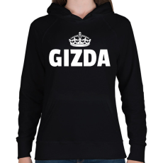 PRINTFASHION GIZDA - Női kapucnis pulóver - Fekete