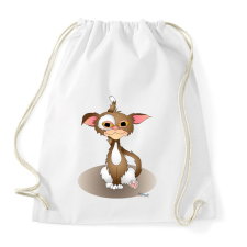 PRINTFASHION Gizmócic - Sportzsák, Tornazsák - Fehér tornazsák