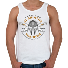 PRINTFASHION Gladiator Training - Férfi atléta - Fehér