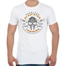 PRINTFASHION Gladiator Training - Férfi póló - Fehér