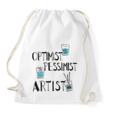 PRINTFASHION glass.artist.b - Sportzsák, Tornazsák - Fehér tornazsák