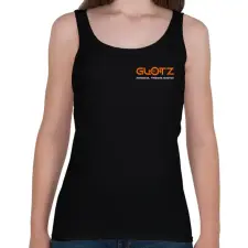 PRINTFASHION Glotz Personal Training System - Női atléta - Fekete női trikó
