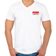 PRINTFASHION Gluten Free - Férfi V-nyakú póló - Fehér férfi póló