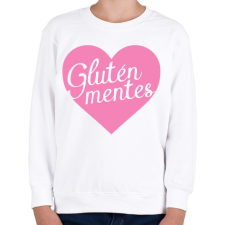 PRINTFASHION gluten-free-love-pink - Gyerek pulóver - Fehér gyerek pulóver, kardigán