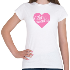 PRINTFASHION gluten-free-love-pink - Női póló - Fehér