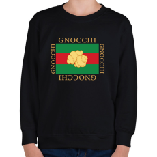 PRINTFASHION Gnocchi - parody - Gyerek pulóver - Fekete