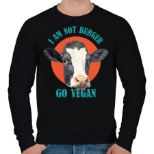 PRINTFASHION Go vegan - Férfi pulóver - Fekete férfi pulóver, kardigán