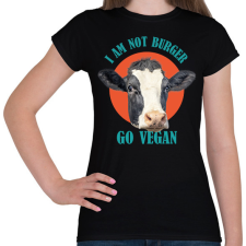 PRINTFASHION Go vegan - Női póló - Fekete női póló
