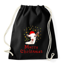 PRINTFASHION goat christmas - Sportzsák, Tornazsák - Fekete tornazsák