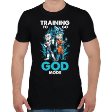 PRINTFASHION GOD MODE - Férfi póló - Fekete