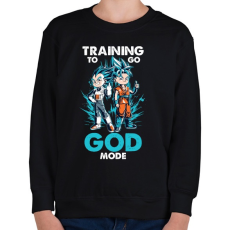 PRINTFASHION GOD MODE - Gyerek pulóver - Fekete