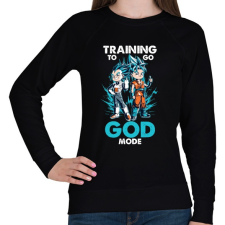 PRINTFASHION GOD MODE - Női pulóver - Fekete női pulóver, kardigán