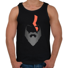 PRINTFASHION god of war - Férfi atléta - Fekete atléta, trikó