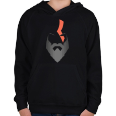 PRINTFASHION god of war - Gyerek kapucnis pulóver - Fekete