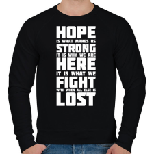 PRINTFASHION God of War idézet - Férfi pulóver - Fekete férfi pulóver, kardigán