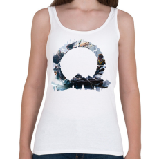 PRINTFASHION God of War - Ragnarok - Atreus, Kratos, Freya - Női atléta - Fehér